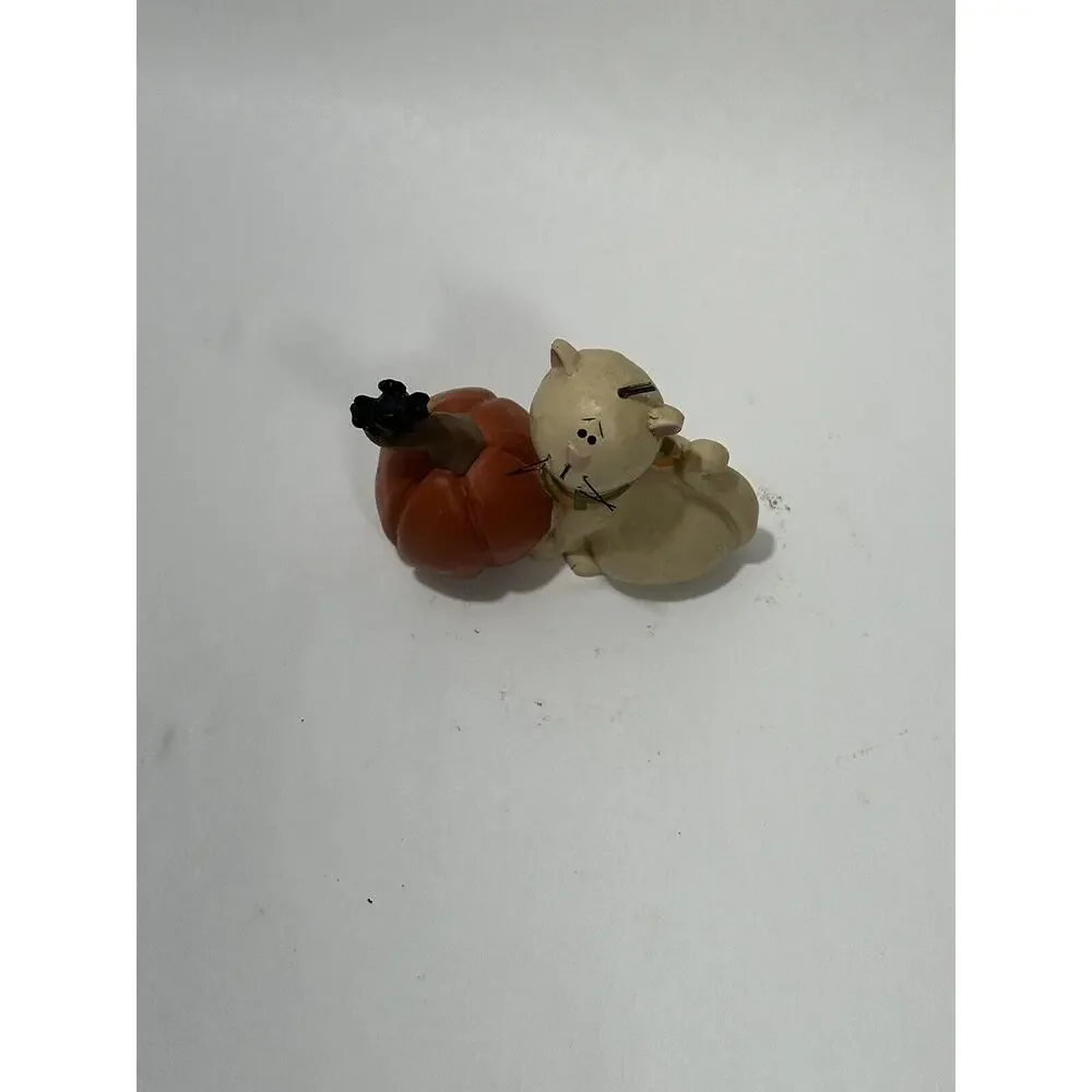 Blossom Bucket Figure‎ Cat Pumpkin Crow Suzi Skoglund Fall Primitive Folk Art